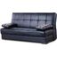 Soho Upholstered Convertible Sofabed with Storage In Black SOHO-SB-BLK-PU