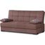 Soho Upholstered Convertible Sofabed with Storage In Brown SOHO-SB-BN
