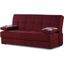 Soho Upholstered Convertible Sofabed with Storage In Burgundy SOHO-SB-BUR