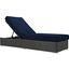 Sojourn Canvas Navy Outdoor Patio Sunbrella Chaise Lounge