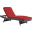 Sojourn Canvas Red Outdoor Patio Sunbrella Chaise
