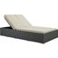 Sojourn Chocolate Beige Outdoor Patio Sunbrella Double Chaise