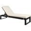 Solano Black and White Sunlounger