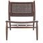 Soleil Leather Woven Accent Chair ACH1001C