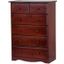 Solid Wood 6-Drawer Chest In Mahogany