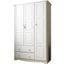 Solid Wood Grand Wardrobe In White