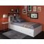 Solid Wood Twin Kansas MateS Bed In White