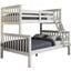 Solid Wood Twin Over Full Mission Bunk Bed In White