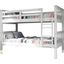 Solid Wood Twin Over Twin Mission Bunk Bed In White