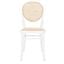Sonia White and Natural Cane Dining Chair Set of 2
