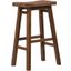 Sonoma 29 Inch Backless Saddle Bar Stool In Chestnut Wire-Brush