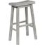 Sonoma 29 Inch Backless Saddle Bar Stool In Storm Gray Wire-Brush