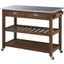 Sonoma Kitchen Cart With Stainless Steel Top In Chestnut Wire-Brush