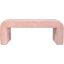 Sophia Modern Luxury Curved Upholstered Jacquard Small Bench In Pink