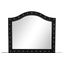 Sophia Upholstery Mirror Made With Wood In Black