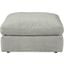 Sophie Oversized Accent Ottoman In Gray