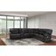 Spartacus Black Power Reclining Sectional with Power Headrest