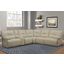 Spartacus Oyster 6 Piece Modular Power Reclining Sectional With Power Headrests And Console With Usb Popup