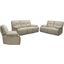 Spartacus Power Reclining Sofa Loveseat and Recliner In Beige