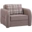 Speedy Upholstered Convertible Armchair with Storage In Beige SPY-CBE-AC