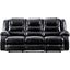 Spenceburg Black Reclining Sofa