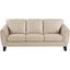 Spivey Beige Leather Sofa