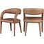 Splendour Brown Faux Leather Dining Chair