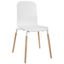Stack White Dining Wood Side Chair