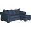 Stansville Blue Chaise