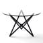 Star Triple X Dining Table In Black
