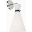Starlight White And Nickel 1-Light Wall Sconce