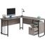 Station House L-Shaped Desk In Weathered Wood