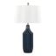 Stella 23 Inch Ceramic Table Lamp In White and Blue