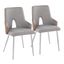 Stella Chair Set of 2 In Light Grey