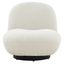 Stevie Boucle Accent Chair In Ivory