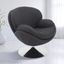 Strand Leisure Accent Chair In Anthracite Fabric