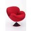 Strand Leisure Accent Chair In Red Fabric
