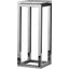 Stud Display Polished Stainless Steel 31 Inch End Table