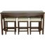 Study Hall Counter Table With 3 Stools In Alabaster