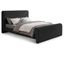 Stylus Boucle Fabric Full Bed In Black