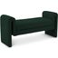 Stylus Boucle Fabric Bench In Green