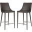 Summerset Brown and Chrome Counter Stool