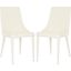 Summerset White Leather Side Chair