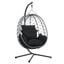 Summit Outdoor Single Person Egg Swing Chair In Black