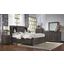 Sun Valley Charcoal Bookcase Storage Bedroom Set