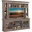 Sundance 92 Inch Console With Hutch and Back Panel In Brown