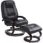 Sundsvall Recliner and Ottoman In Black