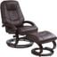 Sundsvall Recliner and Ottoman In Brown