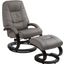 Sundsvall Recliner and Ottoman In Putty