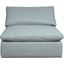 Puff Slipcover For 44 Inch Square Modular Couch Armless Chair In Ocean Blue